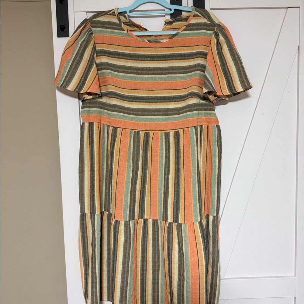 Striped Multicolor Dress